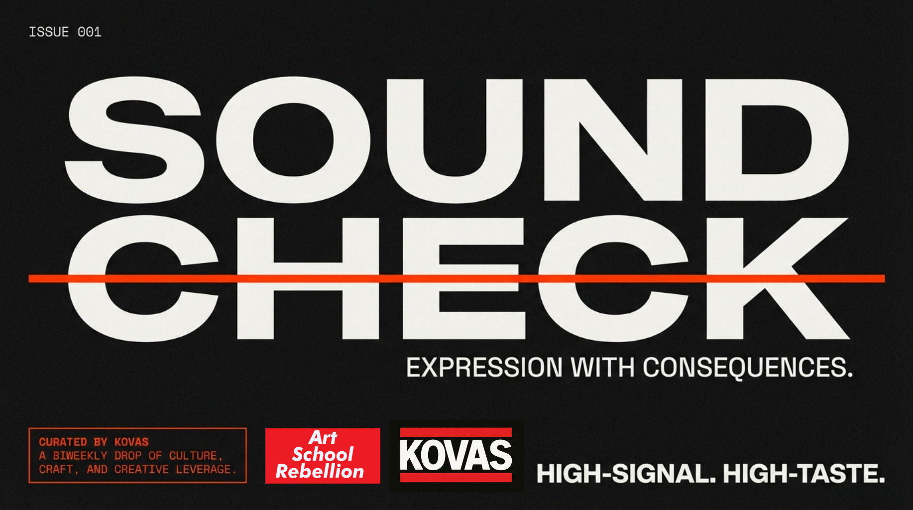 Sound Check Issue 001 cover